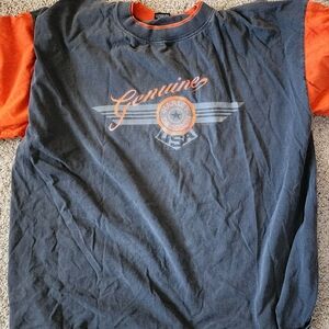 Genuine Harley-Davidson Men's Black and Orange Shirt
